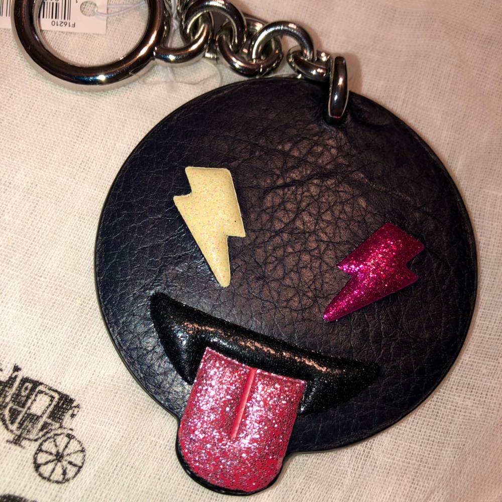 Coach Emoji Lightning keyring/FOB